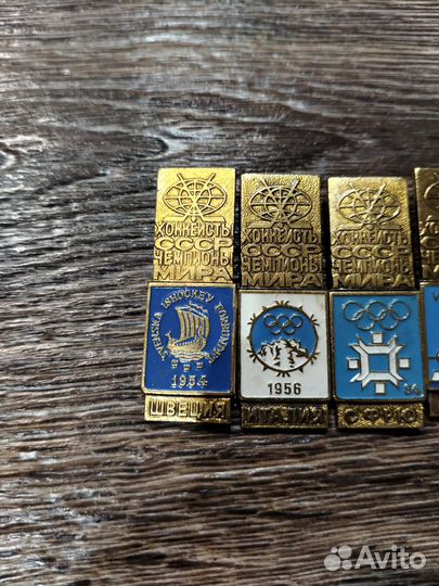 Значки СССР хоккеисты СССР