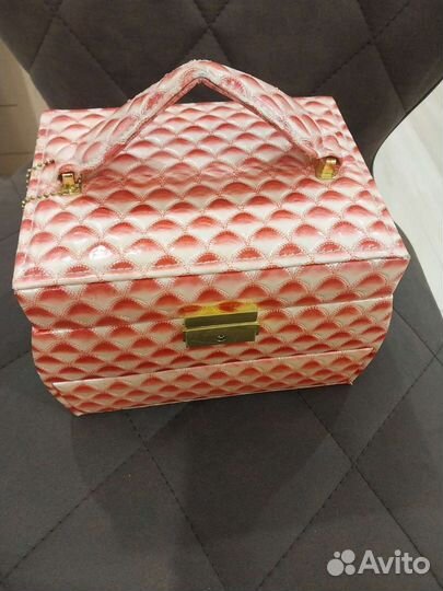 Шкатулка для украшений экокожа