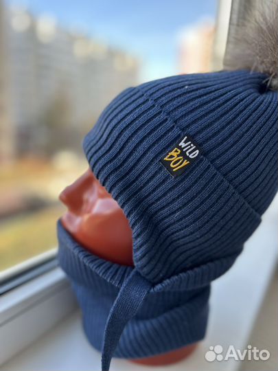 Новые шапки зима с натуральным помпоном