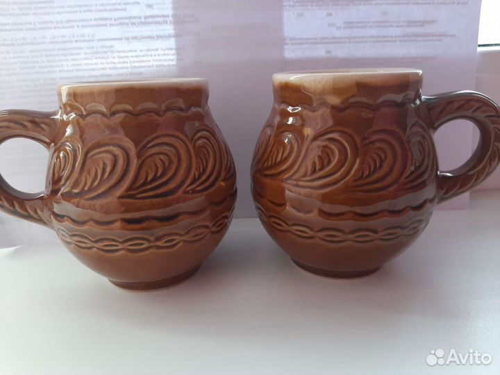 Кувшин керамика, бокалы керамика СССР