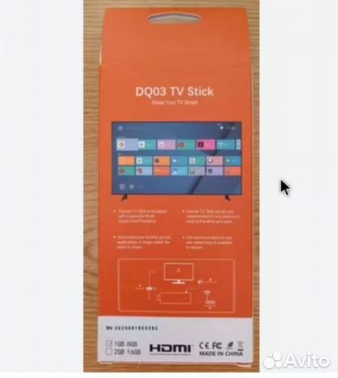 Тв стик DQ03 mini stiсk. Фильмы, тв бесплатно