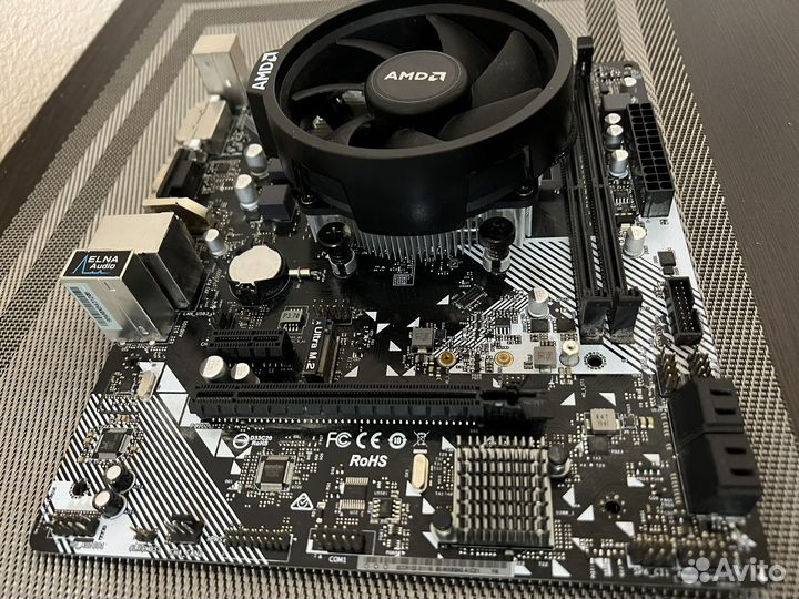 Материнская плата + процессор ryzen 2600