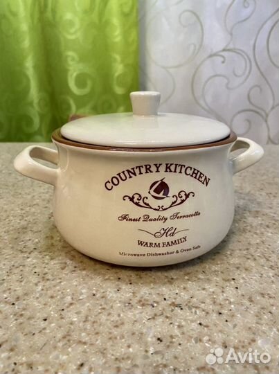 Горшочек для запекания 1 лир Terracotta Италия