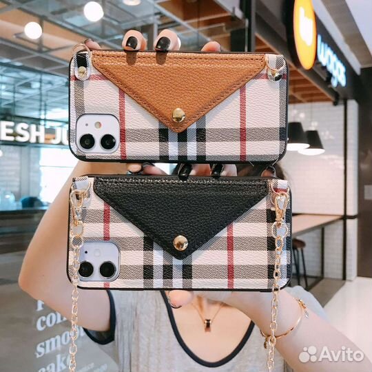 Новый чехол с кармашком на ремешке на все iPhone