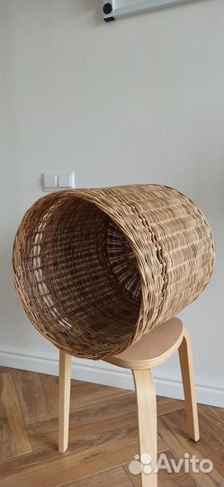 Корзина для белья плетеная