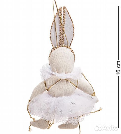 Кукла подвесная Зайчик в костюме снежинки A2186788