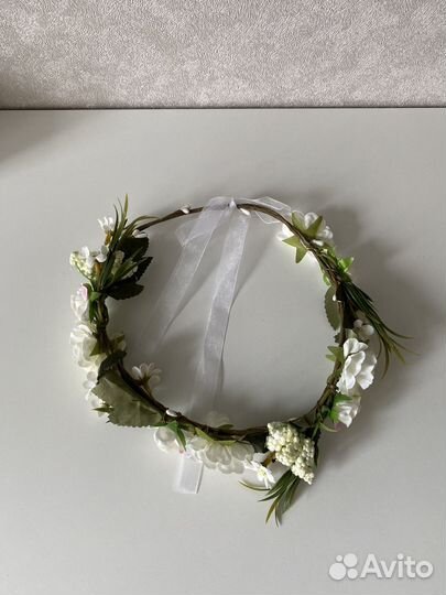 Цветочный венок на голову для фотосессии