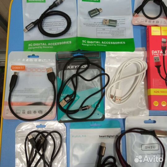 Кабель type c,micro usb,lightning
