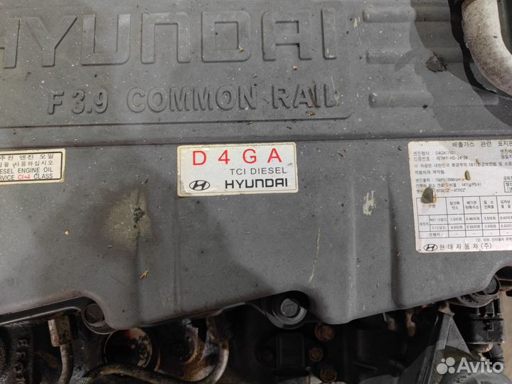 D4GA двигатель 3.9л 137-170лс Hyundai HD65