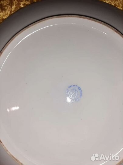 Фарфортрест тарелка орёл и чашка память о Крыме