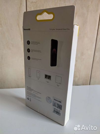 Стекло защитное фирменное Baseus для iPhone