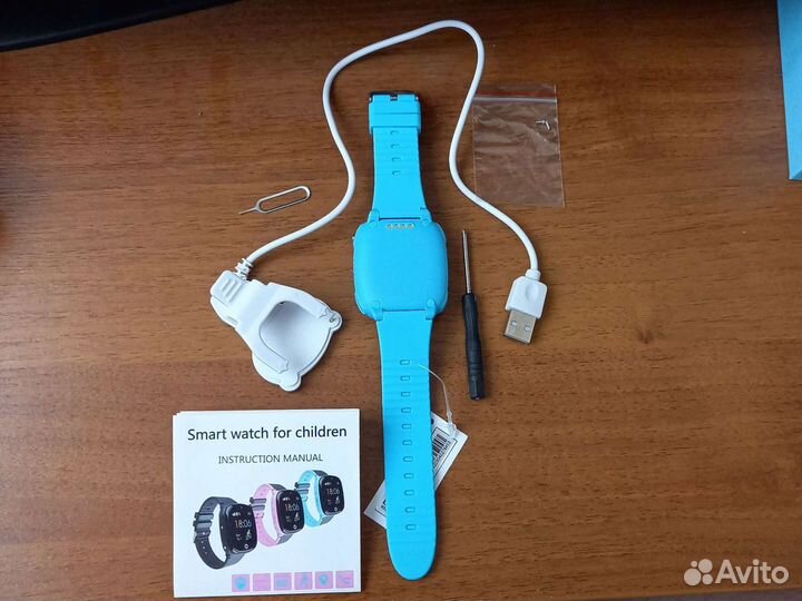 Детские часы Smart Baby Watch HW11 Blue с gps