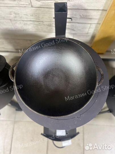 Сковорода биол чугунная WOK d30см