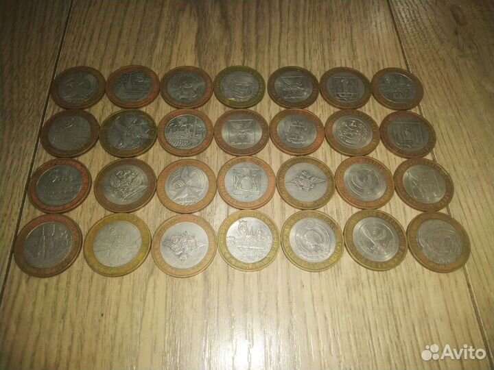 Биметаллические 10-е монеты