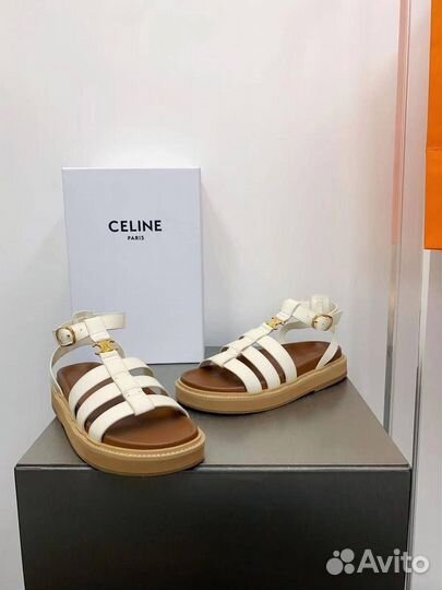 Сандалии Celine кожаные Селин premium