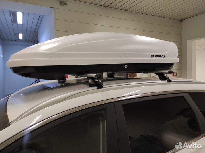 Автобокс на крышу 450 л. двусторонний усиленный