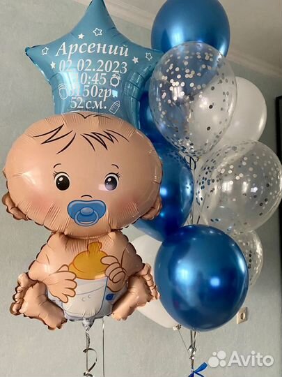 Воздушные Шары на Выписку,Роддома в Медведково