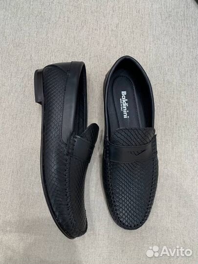 Мокасины мужские кожаные baldinini
