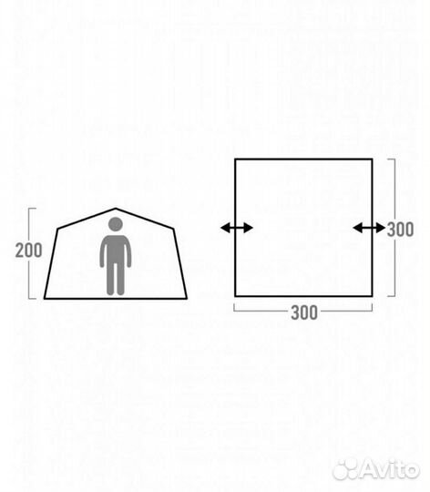 Тент шатер туристический Outventure