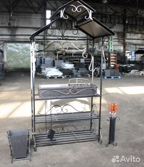 Мангал с печкой