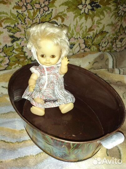 Игрушка тазик для кукол СССР
