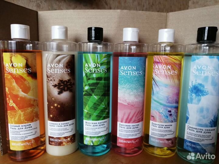 Гели для душа avon Senses