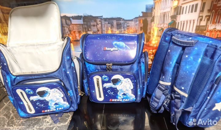 Школьный рюкзак ранец портфель Космос новые
