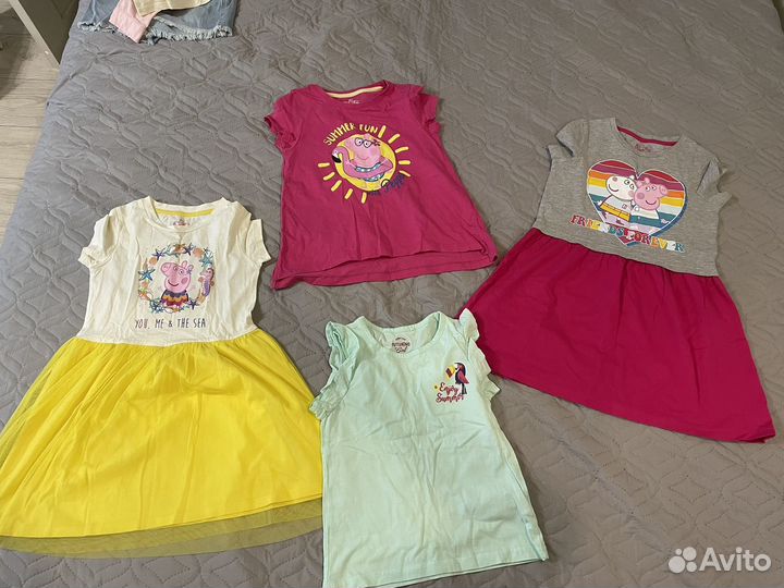 Вещи пакетом на девочку 110 116