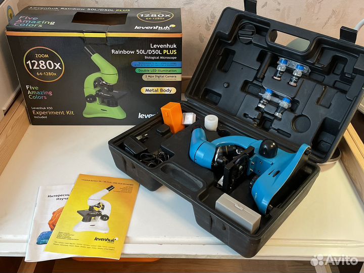 Микроскоп levenhuk rainbow 50l plus