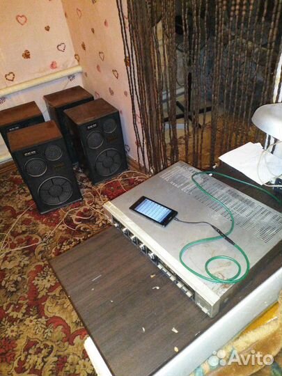 Стереоусилитель вега 10У-120С + 4 колонки