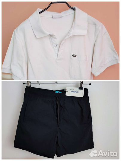 Поло Lacoste,шорты Waikiki p.S