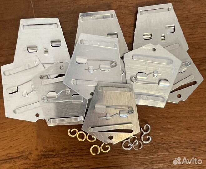 Колодки алюминиевые с кольцами 10 штук одним лотом