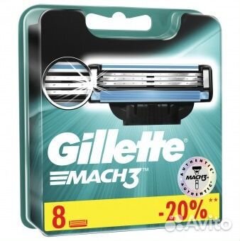 Сменные кассеты для бритья Gillette Mach3
