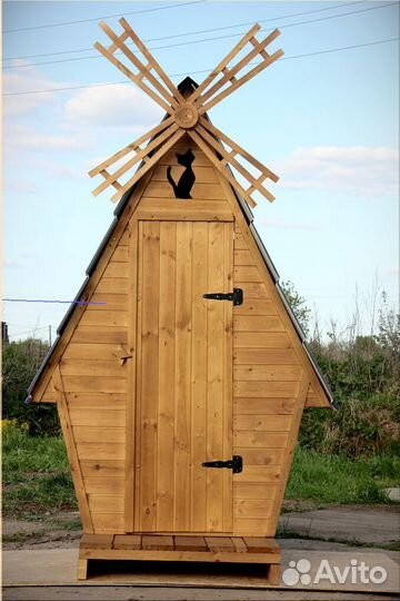 Дачный туалет деревянный PRO877