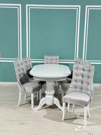 Комплект стол 6 стульев