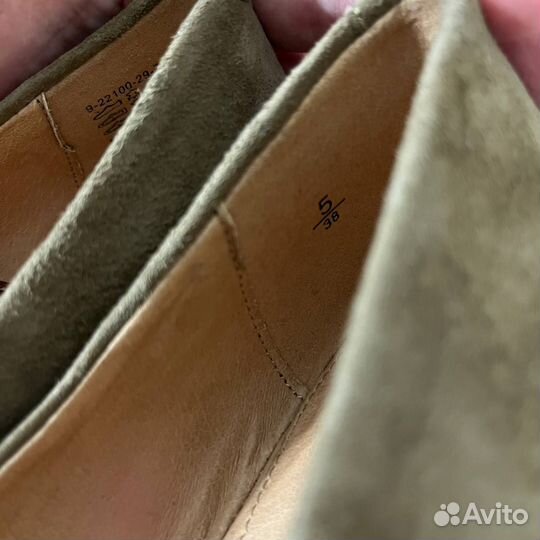 Балетки женские из натуральной замши 38 Размер