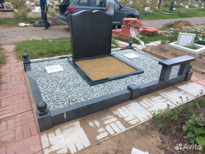 Установка памятника, памятник на могилу