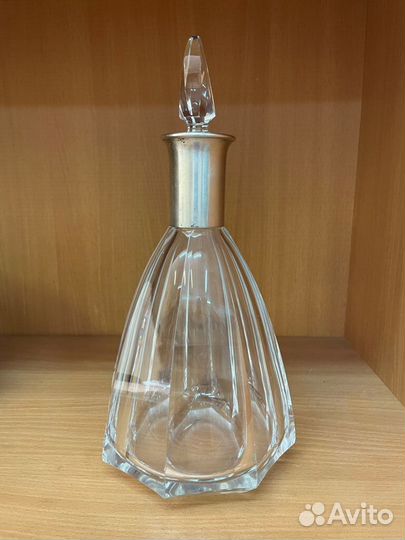 RAR Графин граненое стекло, серебро, Германия