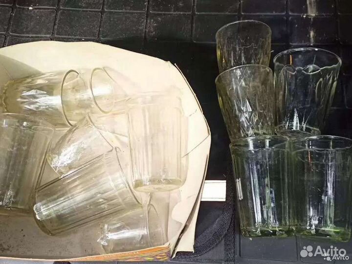 Новые Стаканы, стопки, рюмки гранёные СССР