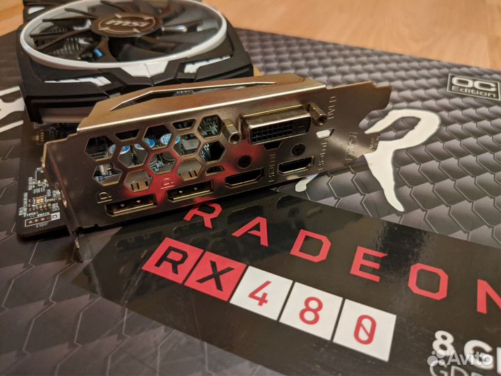 Видеокарта Msi Armor Rx 480 8Gb