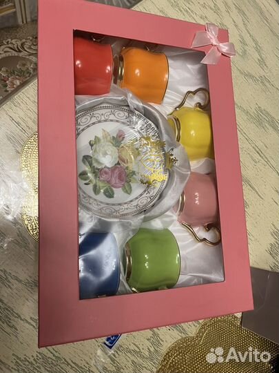 Набор чайных пар Royal Classics Радуга (6 шт)