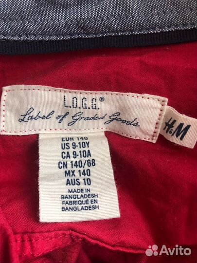 Рубашка на мальчика 140