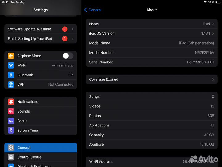 iPad 6 поколения 32гб