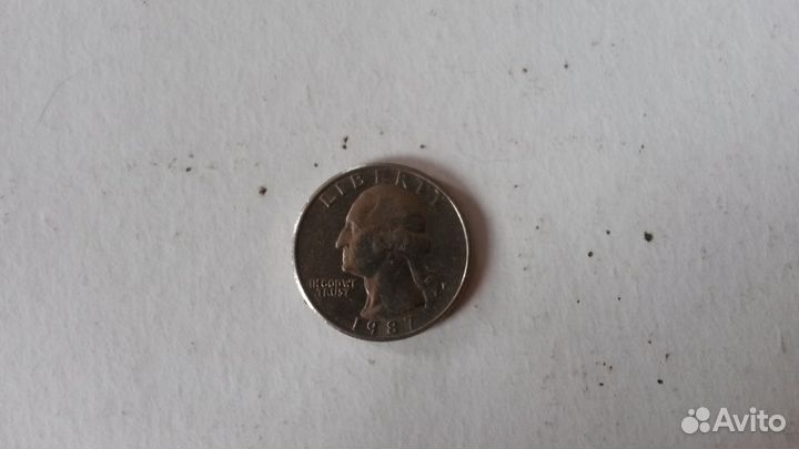 Монета liberty 1987