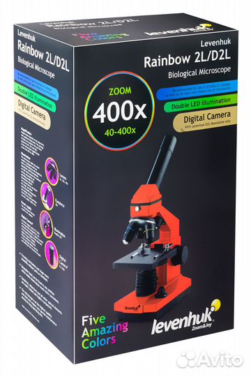 Микроскоп Levenhuk Rainbow 2L Amethyst
