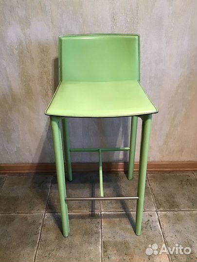 Стул барный кожаный италия