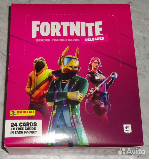 Блок карт panini Fortnite: Reloaded