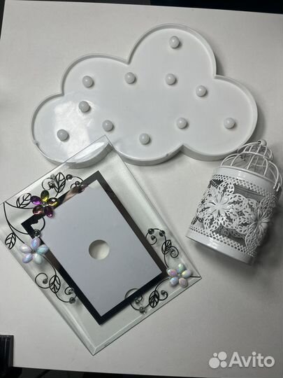 Декор (ночник, рамка, посвечник)