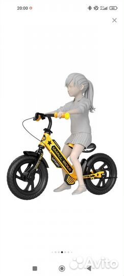 Беговел Small Rider Roadster Sport 5 EVA, желтый