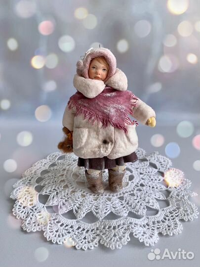 Ватные елочные игрушки СССР